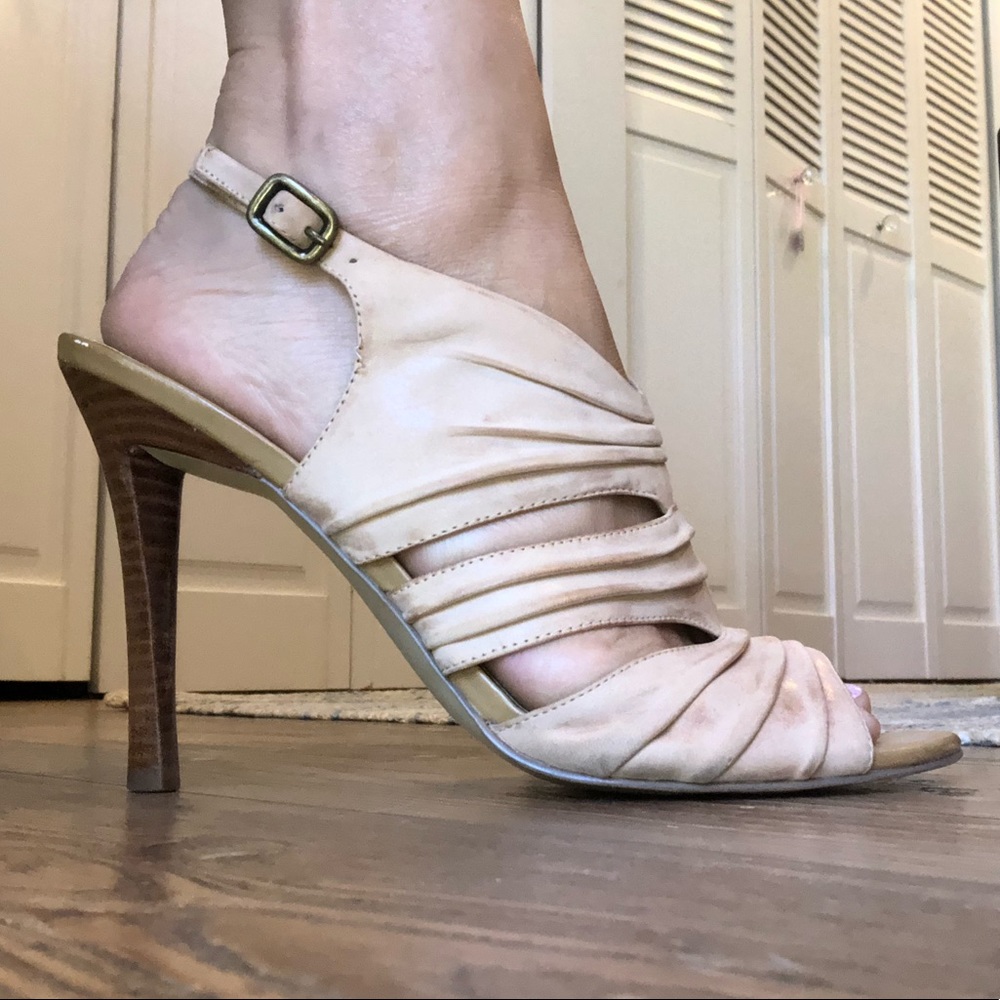 Marc Fisher peep toe stilettos.